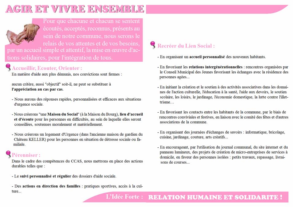 AGIR ET VIVRE ENSEMBLE
