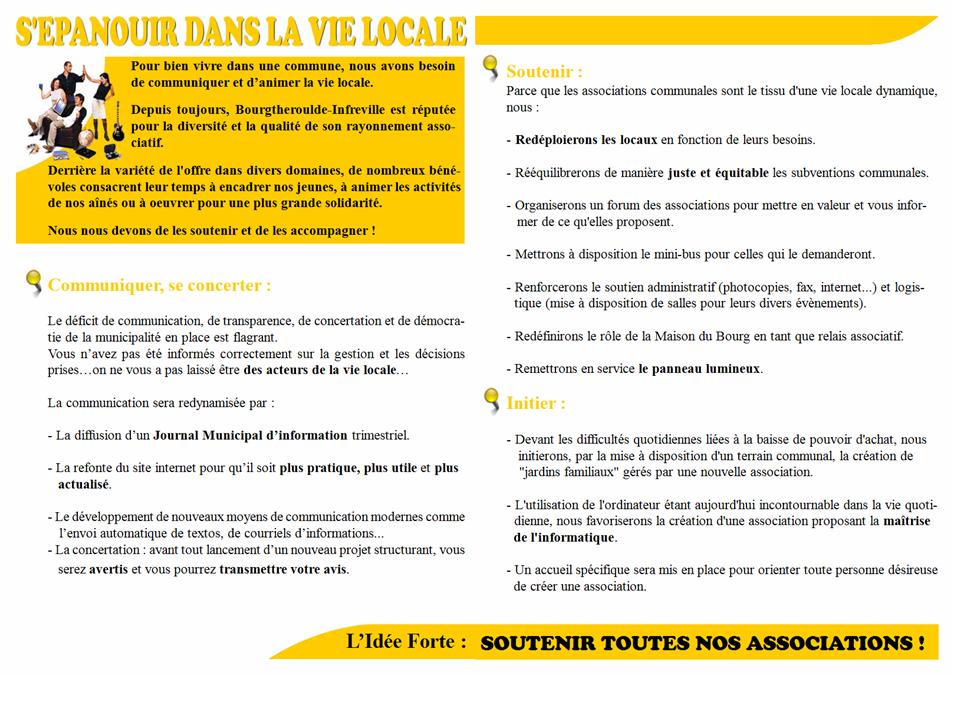 S'EPANOUIR DANS LA VIE LOCALE